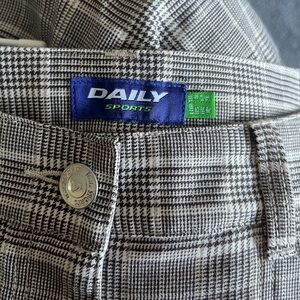 Daily Sports Brown and White Checkered golf pants. New without tags